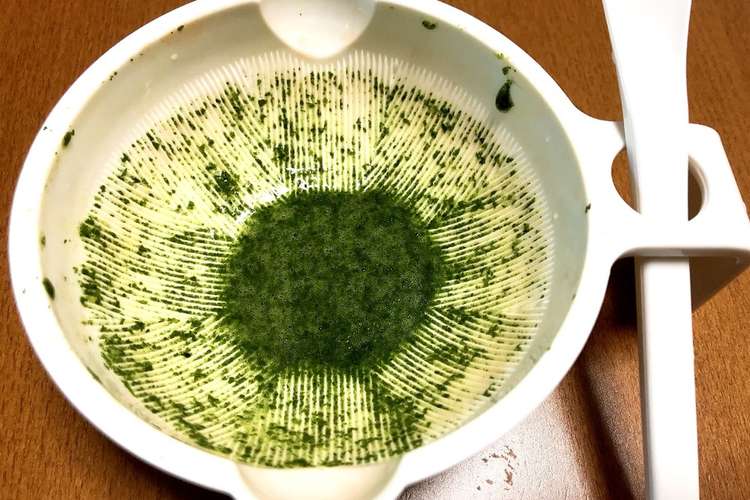 離乳食初期 モロヘイヤのペースト レシピ 作り方 By ゆう4 クックパッド 簡単おいしいみんなのレシピが360万品