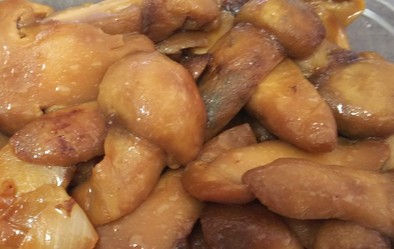 簡単救済・松茸の煮しめのオイル漬けの写真
