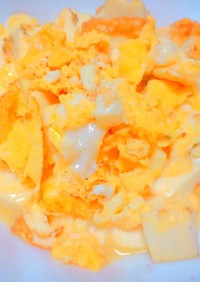 【ヘルシー】豆腐と卵の塩炒め