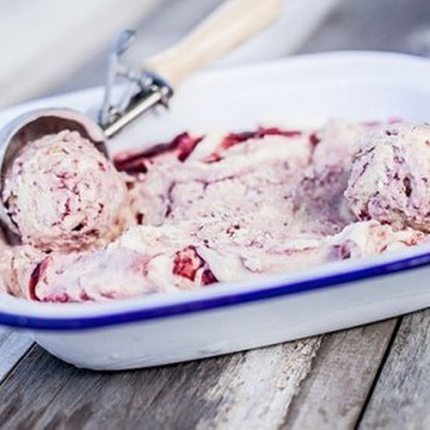 マスカルポーネのアイスクリームの写真