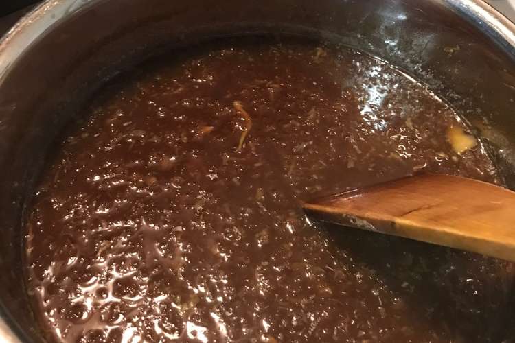 すりおろしリンゴでとろーり焼肉のたれ レシピ 作り方 By けんけんけけけ クックパッド