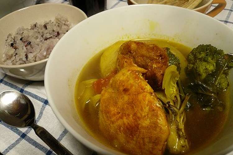 鶏がらdeスープカレー風 レシピ 作り方 By イラスト７ クックパッド 簡単おいしいみんなのレシピが361万品