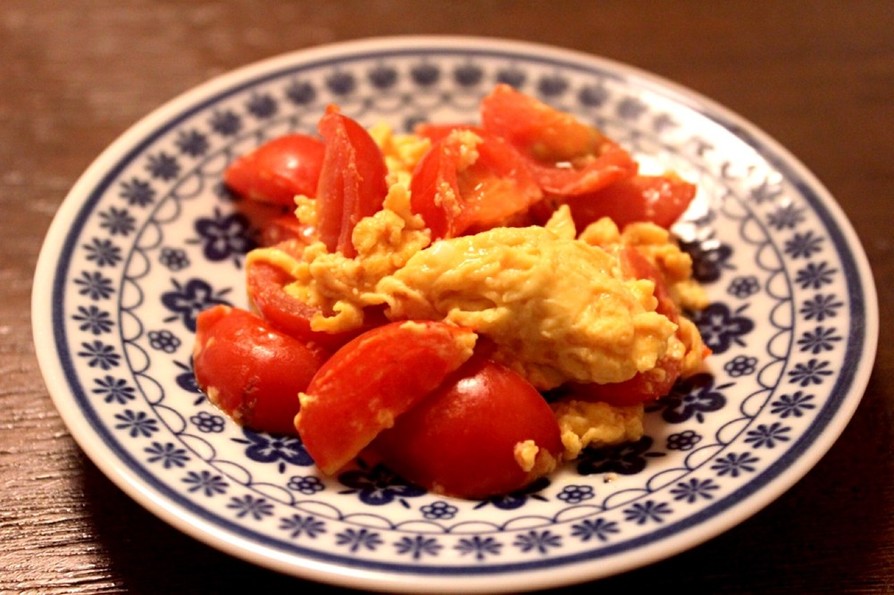 幼児食 トマトの卵炒めの画像