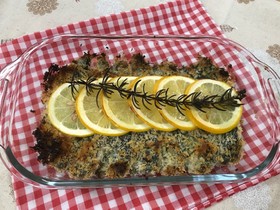 グリルで簡単!イワシのハーブパン粉焼き☆