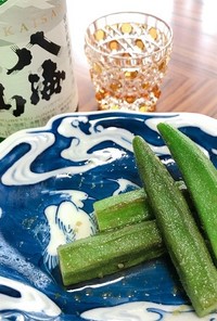 日本酒に合うオクラの柚子胡椒マリネ