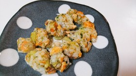 ずぼらオカンNO離乳食焼きおにぎり♪