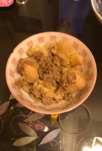 里芋と牛肉の炊き込みご飯