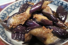茄子の肉みそ炒め