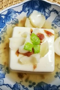 薬膳レシピ　百合根と梅のあんかけ豆腐