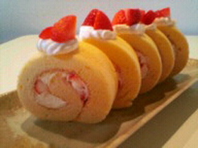 ふわふわしっとりロールケーキ♪