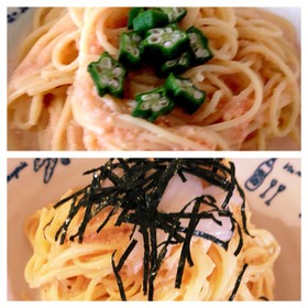 明太子(イカ)パスタ〜超簡単混ぜるだけ