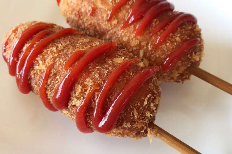 Hmで超簡単チーズが伸び るチーズドック レシピ 作り方 By ちぃbou クックパッド 簡単おいしいみんなのレシピが360万品