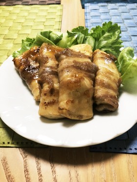 激うま☆豚バラ肉の豆腐巻き!