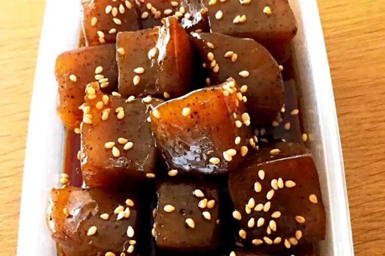 お弁当用こんにゃくの甘辛煮 レシピ 作り方 By リカ姫 クックパッド 簡単おいしいみんなのレシピが352万品