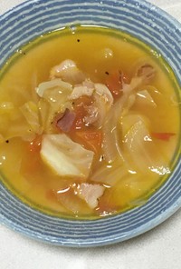 パスタに合う簡単野菜コンソメスープ