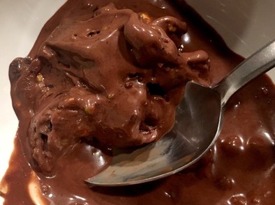 とっても濃厚なチョコレートアイスクリームの写真