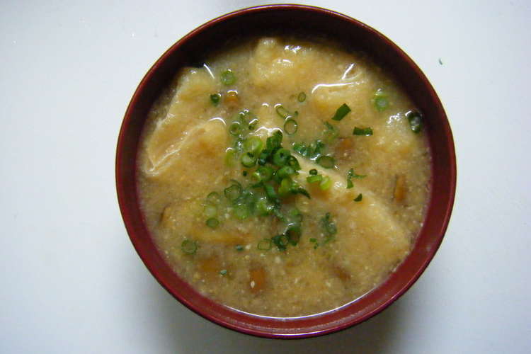 なめこと油揚げの味噌汁 レシピ 作り方 By Masako クックパッド