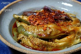 時短☆白茄子のレンジでトロットロ甘酢浸し