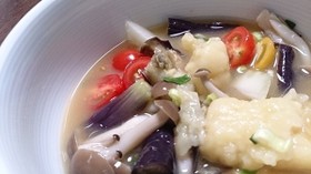 夏野菜たっぷりすいとん