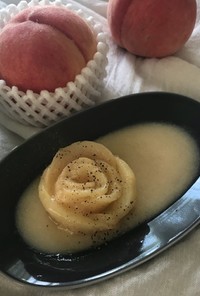 桃のコンポートスープ