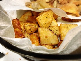 ビニールで★長芋のから揚げ