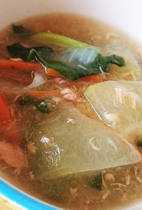 冬瓜とツナの中華スープ