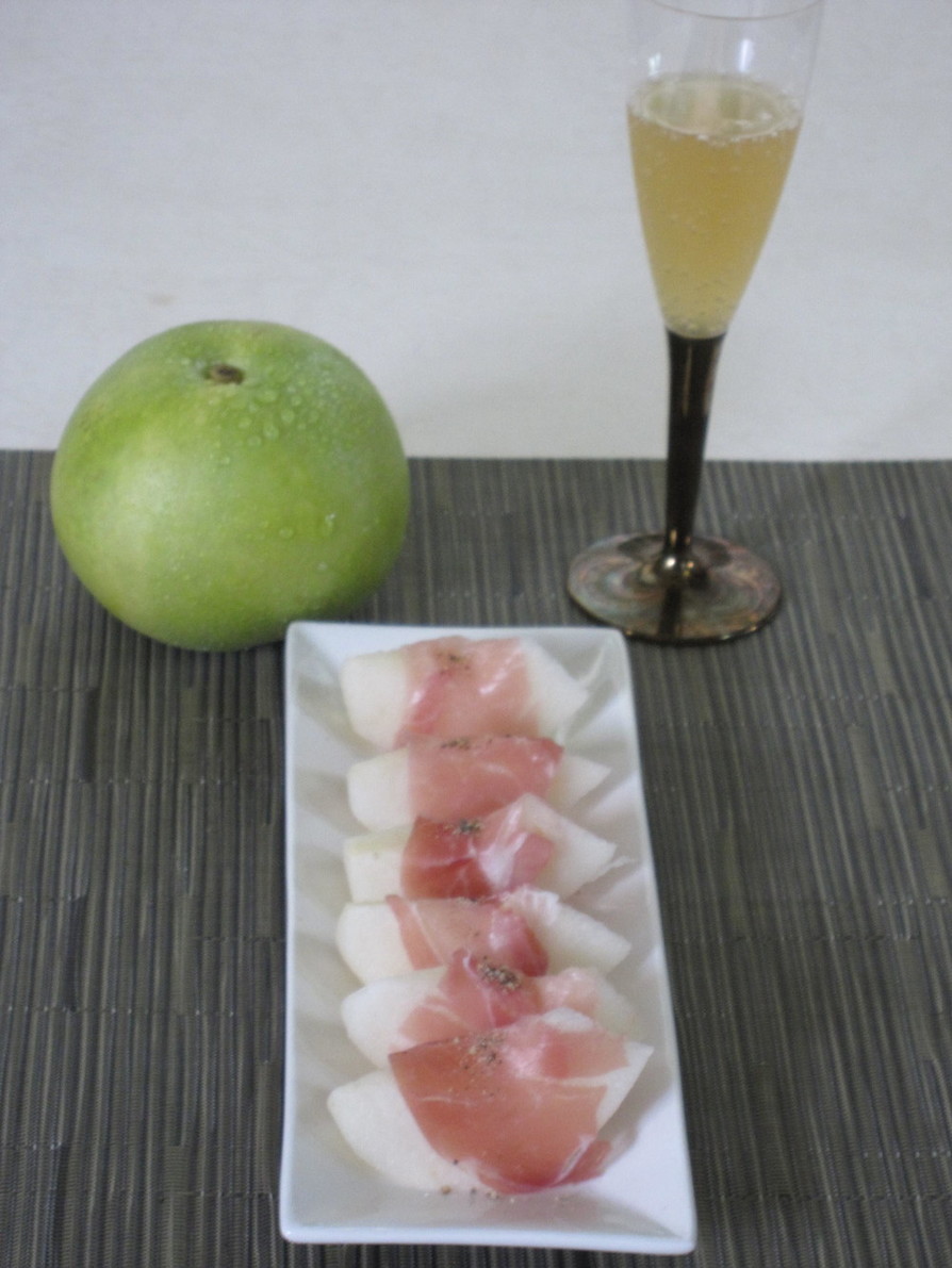 京たんご梨の生ハム添えの画像