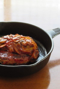 豚ひき肉のハンバーグマッシュルームソース