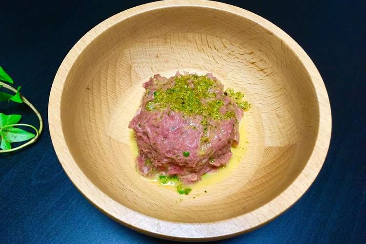 馬肉の生ハンバーグ 犬ご飯 レシピ 作り方 By おもちまい クックパッド