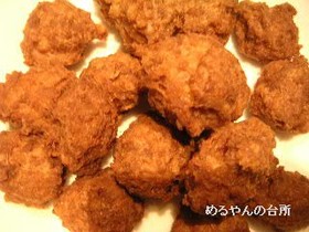 こんな簡単でええん?混ぜて揚げる肉団子