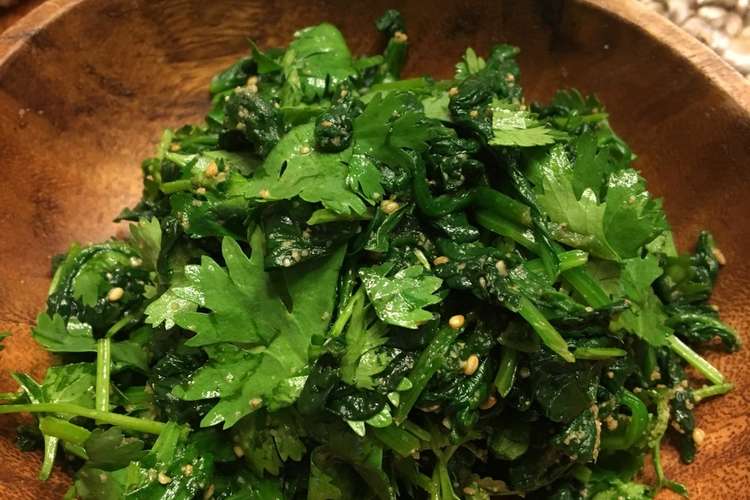 パクチー入りほうれん草のナムル レシピ 作り方 By Chakobu クックパッド 簡単おいしいみんなのレシピが361万品