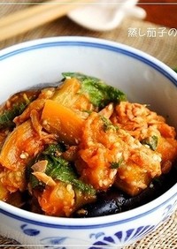 夏の一品＠蒸し茄子の韓国風ナムル