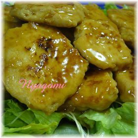 鶏ひき肉の照り焼き風