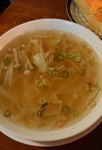 和風スープ（玉ねぎ・エノキ）