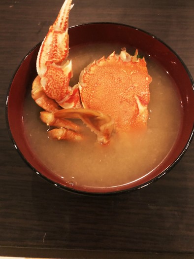 すぐできる☆簡単☆蟹の味噌汁の写真
