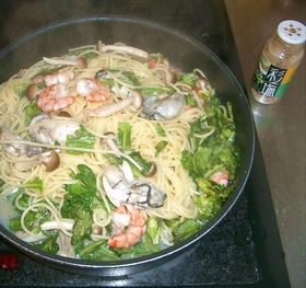 牡蠣のぷりぷりパスタ