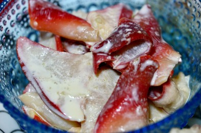 ホッキ貝の山葵マヨネーズ味の写真
