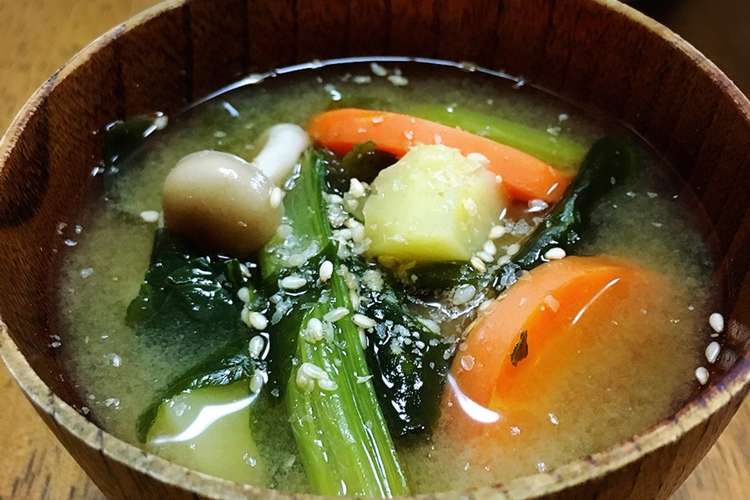 お気軽に まごわやさしい お味噌汁 レシピ 作り方 By Yukiki クックパッド