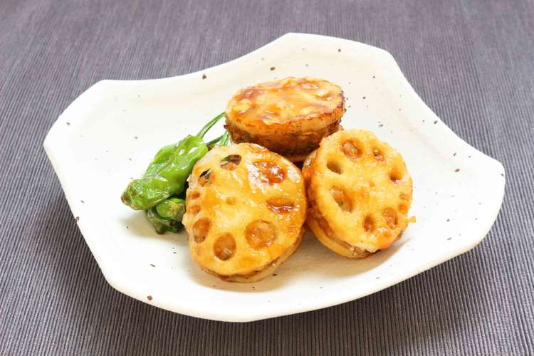 冷めても美味しい れんこんのはさみ揚げ レシピ 作り方 By 内堀醸造 クックパッド