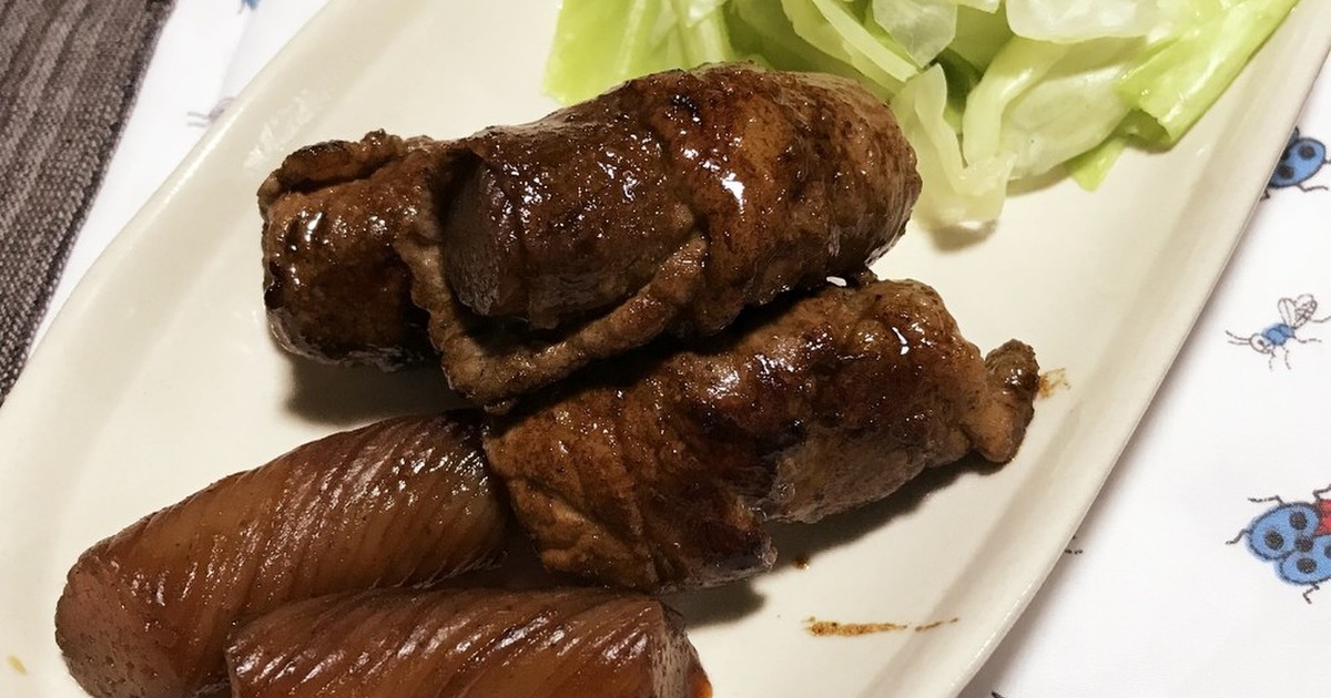 こんにゃくの牛肉マキマキ by よしこや 【クックパッド】 簡単おいしいみんなのレシピが315万品 こんにゃくの牛肉マキマキ by よしこや