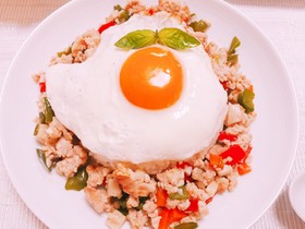 野菜たっぷり★辛くない!ガパオライス