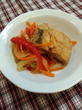 魚とたっぷり野菜の簡単マリネ