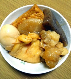 炊飯器でとろり牛アキレスとしみてるおでん