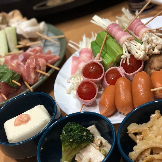 今日の晩ご飯 ホットプレートで焼き鳥 レシピ 作り方 By ぷちぷちもぐら クックパッド 簡単おいしいみんなのレシピが350万品