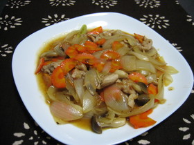 さっぱり・・・豚肉と野菜の甘酢炒め☆★