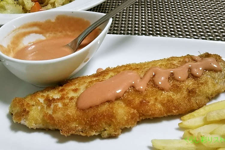簡単 オーロラソースで食べるホッケフライ レシピ 作り方 By Cheeさん クックパッド 簡単おいしいみんなのレシピが354万品