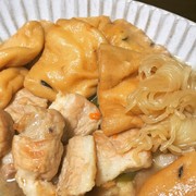 簡単!がんもどきと豚バラの煮物の写真