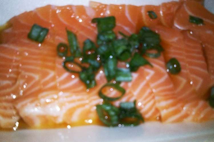 うちの食べ方！サーモン刺身