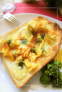 青海苔香る❀卵焼きの和トースト