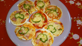 フライパンで作る 余った餃子の皮ピザ